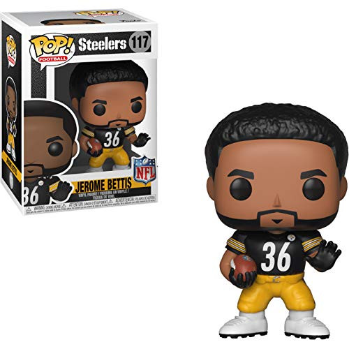Jerome Bettis Pittsburgh Steelers NFL x Funko POP Football Vinyl Figure   1 PET Plastic Graphical Protector Bundle 117  33401 - B