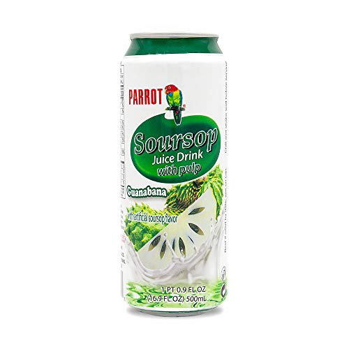 Parrot Brand Canned Soursop Juice Drink With Pulp 16_9 Fl OzPack of 12