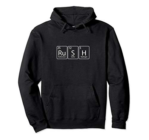 Rush Ru-S-H Periodic Tee Table Element Chemistry Gift Pullover Hoodie