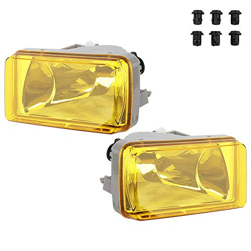 BRTEC Halogen Lamp Fog Lights for 2007-2015 for Chevy TahoeSuburban Fog Lights 2010-2014 for GMC Yukon Amber Fog Lights