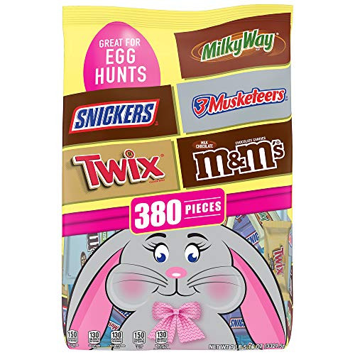 Mars SNICKERS M MS TWIX MILKY WAY and 3 MUSKETEERS Easter Candy Bag 380 Pieces 117_16 oz_ Mars SNICKERS M MS TWIX MILKY WAY and 3 MUSKETEERS Easter Candy Bag 380 Pieces 117_16 oz_