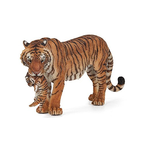 Papo Wild Animal Kingdom Figure, Tigress with Cub