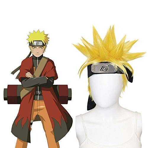 Beauty Wig World Anime Cosplay Wigs Short Natural Glueless Synthetic Fiber Hair Replacement Yellow Wigs Naruto Cosplay Wig The Naruto Uzumaki ???? ??? Beauty Wig World Anime Cosplay Wigs Short Natural Glueless Synthetic Fiber Hair Replacement Yellow Wigs Naruto Cosplay Wig The Naruto Uzumaki ???? ???