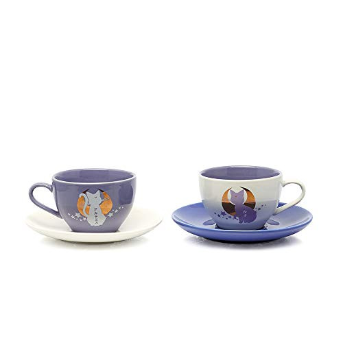 Sailor Moon Tea Cup featuring Luna and Artemis 6oz Anime Cup Officially Licensed by Just Funky