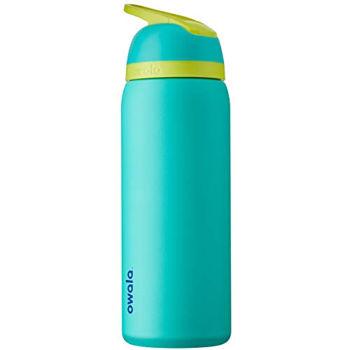 Owala Flip Insulated Stainless-Steel Water Bottle with Straw and Locking Lid 32-Ounce Neon Basil