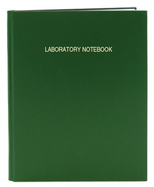 BookFactory Green Lab Notebook - 168 Pages _25 Grid Format 8 78 x 11 14 Green Cover Smyth Sewn Hardbound Laboratory Notebook LIRPE-168-LGR-A-LGT1