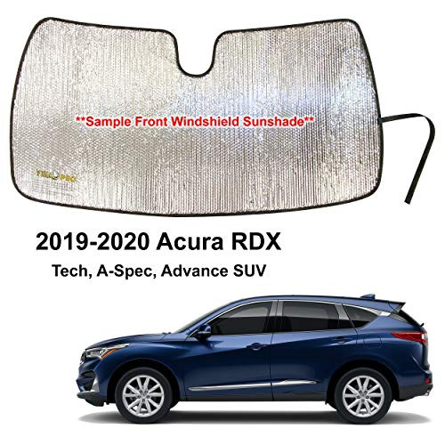 YelloPro Custom Fit Automotive Reflective Front Windshield Sunshade Accessories UV Reflector Sun Protection for 2019 2020 Acura RDX SUV Tech A-Spec Advance SUV