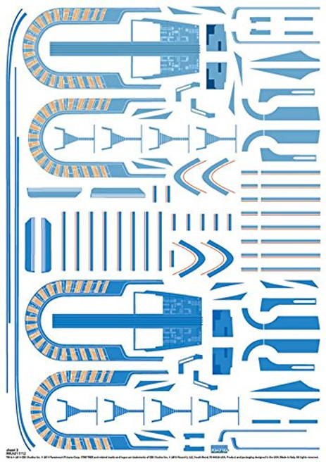 Polar Lights Star Trek U_S_S_ Excelsior Aztec Decal Set PLLMKA017