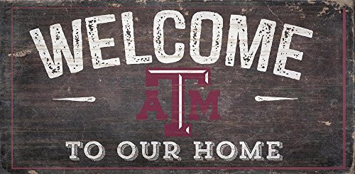 Fan Creations Texas A M Welcome Distressed 6 x 12 Multi