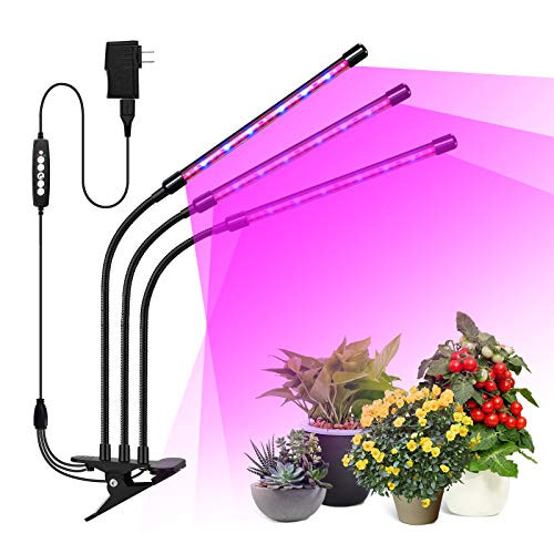 LED Grow Light 30W Tri Head Timing Plant Light Dimmable Plant Grow Lights for Indoor Plants Grow Lamp with Red Blue Spectrum Adjustable Gooseneck 3 6 12H Timer 3 Switch Modes LED Grow Light 30W Tri Head Timing Plant Light Dimmable Plant Grow Lights for Indoor Plants Grow Lamp with Red Blue Spectrum Adjustable Gooseneck 3 6 12H Timer 3 Switch Modes