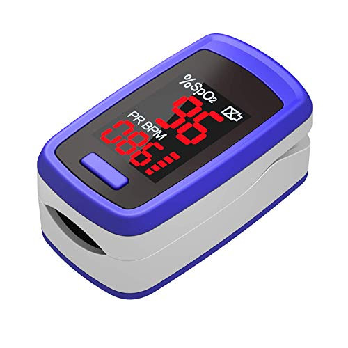 Fingertip Pulse Oximeter Blood Pulse Oximeter Portable Digital Blood Oxygen Pulse Rate Monitor SpO2 Saturation Monitor