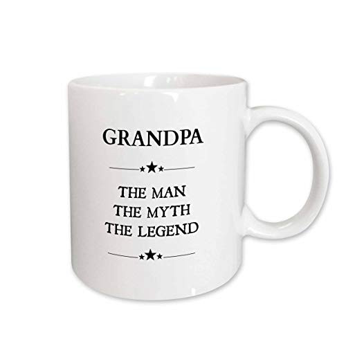 3dRose 221824_2 Grandpa The Man The Myth The Legend Mug 15 oz