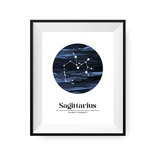 Zodiac Signs - Wall Decor Poster Print - Modern Astrological Fine Art Display Sagittarius Framed Zodiac Signs - Wall Decor Poster Print - Modern Astrological Fine Art Display Sagittarius Framed