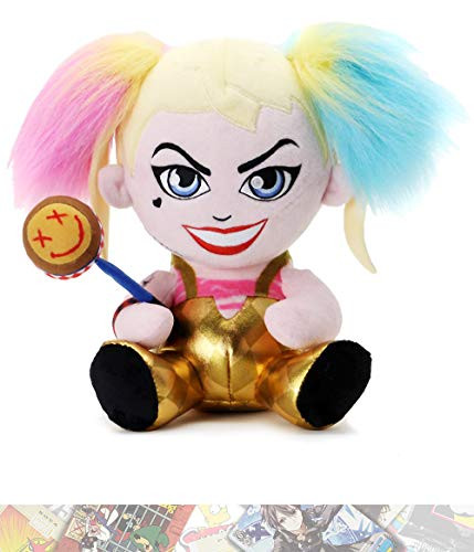 Kidrobot Harley Quinn Birds of Prey 18cm Phunny Plush Bundled with 1 D?_C?_ Trading Card 15983