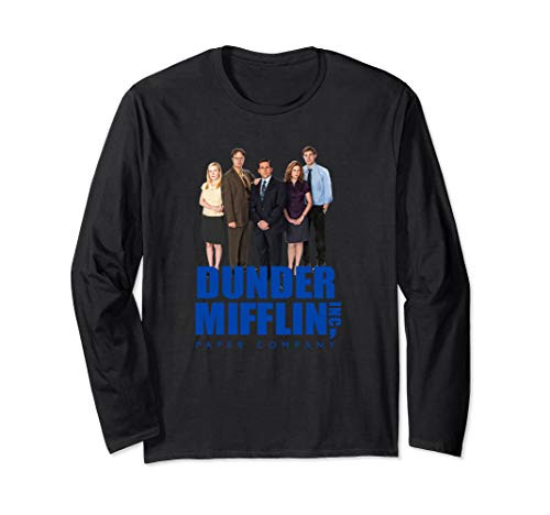 The Office Employees With Dunder Mifflin Logo Long Sleeve T-Shirt The Office Employees With Dunder Mifflin Logo Long Sleeve T-Shirt