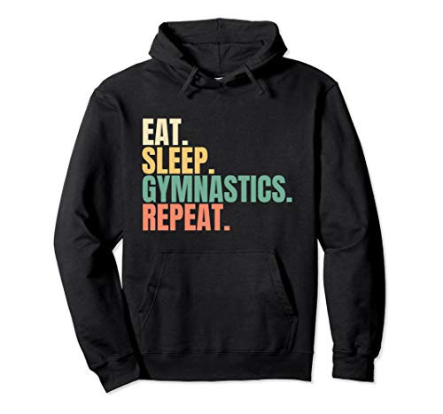Eat Sleep Gymnastics Repeat Pullover Hoodie