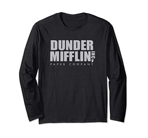 The Office Dunder Mifflin Logo Long Sleeve T-Shirt The Office Dunder Mifflin Logo Long Sleeve T-Shirt