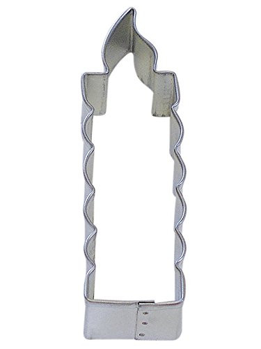 CybrTrayd R&M Candle Tinplated Steel Cookie Cutter and Cookie Recipe, 4-Inch, Silver, Bulk Lot of 12