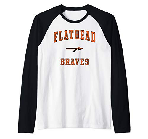 Flathead High School Braves Raglan Baseball Tee