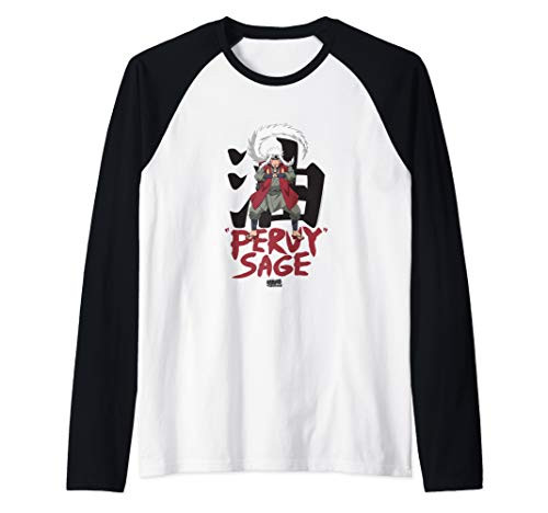 Naruto Shippuden Jiraiya Pervy Sage Raglan Baseball Tee