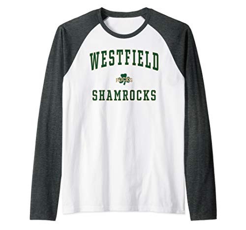 Westfield High School Shamrocks Raglan Baseball Tee