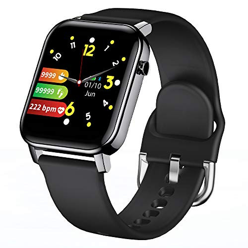 KINGXBAR Waterproof Smart Watch Bluetooth Sports Smartwatch Fitness Tracker Activity Tracker with GPS Tracking Heart Rate Monitor Blood Pressure Fitness Watch for iOS and Android