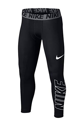 Nike Boys Base Layer 34 Compression Training Tights Black895271-010White Large