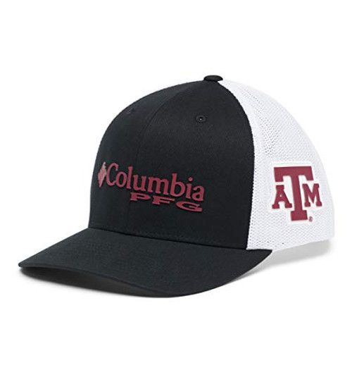NCAA Texas A M Aggies Mens Collegiate PFG Mesh Snap Back Ball Cap One Size TAM - Black NCAA Texas A M Aggies Mens Collegiate PFG Mesh Snap Back Ball Cap One Size TAM - Black