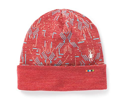 Smartwool NTS Mid 250 Reversible Pattern Cuffed Beanie Masala Digital Snowflake One Size