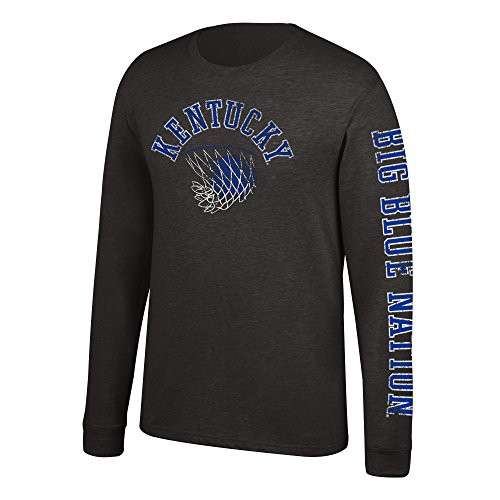 J America NCAA Mens Kentucky Wildcats Sleeve Logo Long Sleeve Tee Medium Black