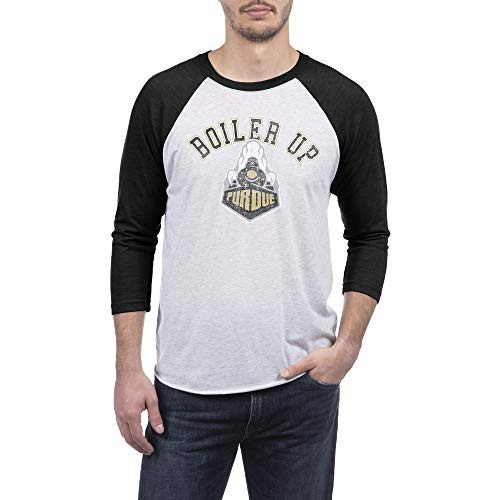 Top of the World Purdue Boilermakers Mens Premium Triblend 34 Raglan Sleeve Tee XX-Large