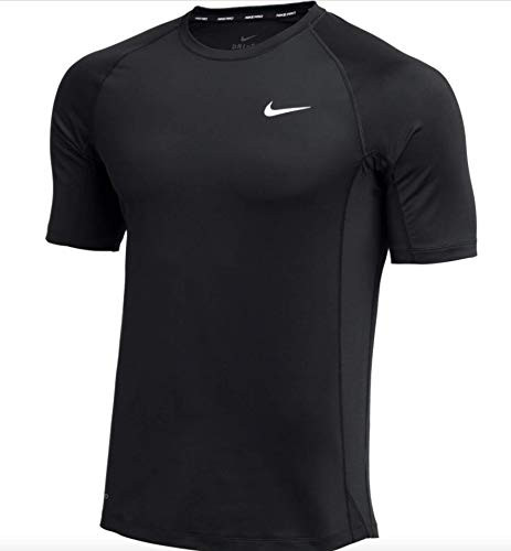Nike Mens PRO Short Sleeve Fitted TOP Medium Black