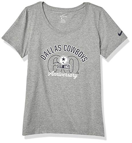 NFL Dallas Cowboys Womens Nike 60th Anniversary Dark Heather Gray Small