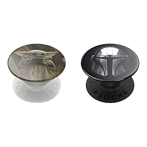 PopSockets PopGrip Swappable Grip for Phones   Tablets - Star Wars - The Child Cup   PopGrip Swappable Grip for Phones   Tablets - Star Wars - Mandalorian