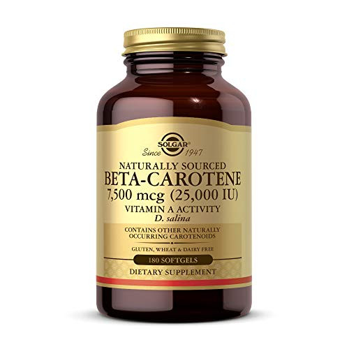 Solgar Oceanic Beta-Carotene 25000 IU 180 Softgels - Healthy Vision Skin Immune System Potent Antioxidant - 100 Natural Pro-Vitamin A - Gluten Free Dairy Free - 180 Servings Solgar Oceanic Beta-Carotene 25000 IU 180 Softgels - Healthy Vision Skin Immune System Potent Antioxidant - 100 Natural Pro-Vitamin A - Gluten Free Dairy Free - 180 Servings