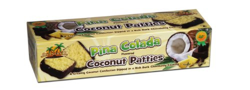 Anastasia Confections Coconut Patties Pina Colada 12-Ounce Pack of 4