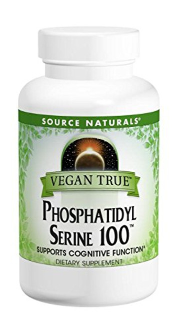 SOURCE NATURALS Vegan True Phosphatidyl Serine 100 Mg Vegetable Capsule 30 Count SOURCE NATURALS Vegan True Phosphatidyl Serine 100 Mg Vegetable Capsule 30 Count