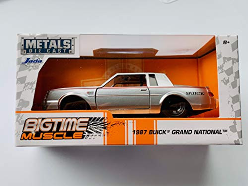 Jada Bigtime Muscle 1987Buick Grand Ntl 132 Scale Silver