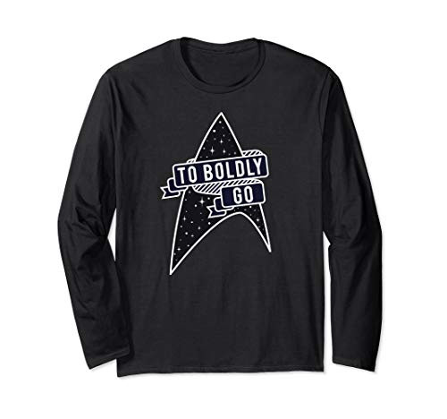 Star Trek Original Series To Boldly Go Ribbon Long Sleeve