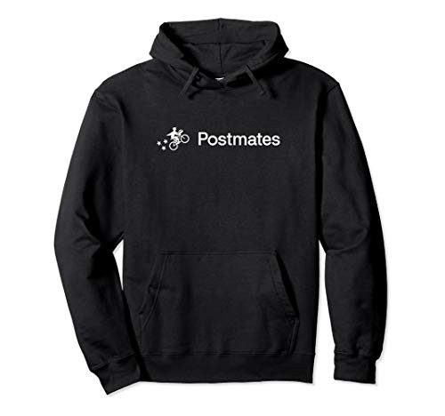 Postmates Courier Contractor Hoodie with Text - White