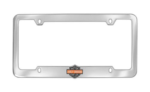 Harley-Davidson 3D Bottom Color Bar   Shield License Plate Frame Holder