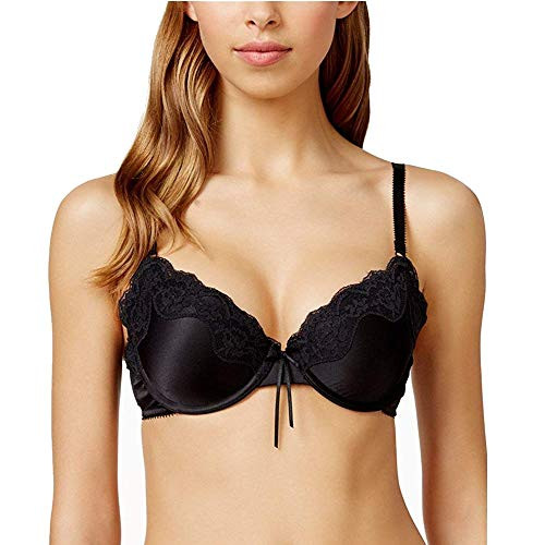 Heidi Klum Heidi Satin   Lace Smooth Bra H221-1171B Black 34D