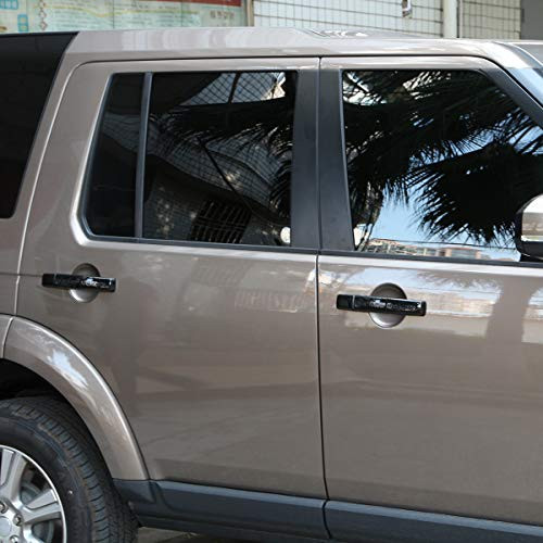 Car External Door Handle Protect Cover Trim For Land Rover LR4 Discovery 4 2009-2016 Range Rover Sport 2010-2013 Black with 4 Smart Keyhole
