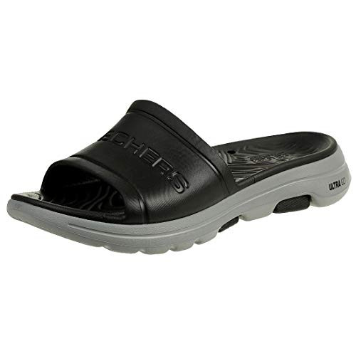 Skechers Mens Cali Gear Slide Sandal BlackGray 8