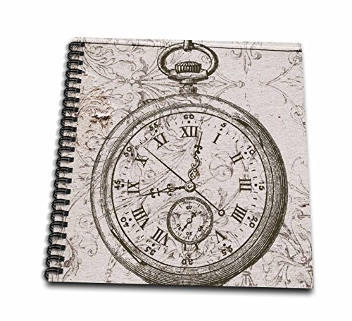 3dRose db-110249-2 Vintage Stop Watch Steampunk Art-Memory Book 12 by 12-Inch