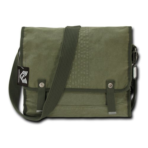 Rapiddominance Vintage Military Messenger Bag Olive