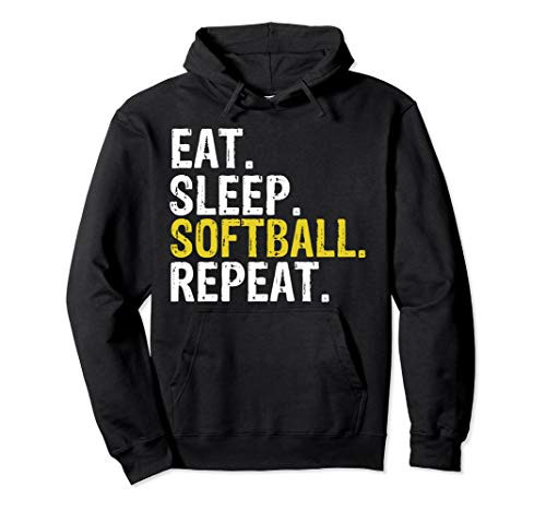 Eat Sleep Softball Repeat Gift Hoodie Eat Sleep Softball Repeat Gift Hoodie