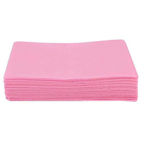 Salon Bed Sheet Massage Table Sheet Disposable Bed Sheet Waterproof Oil-proof Bed Cover for Salon SPA Tattoo Massage Table Hotels Disposable sheets pink