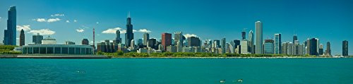 Posterazzi Skylines at The Waterfront Chicago Cook County Illinois USA Poster Print 10 x 40 Varies