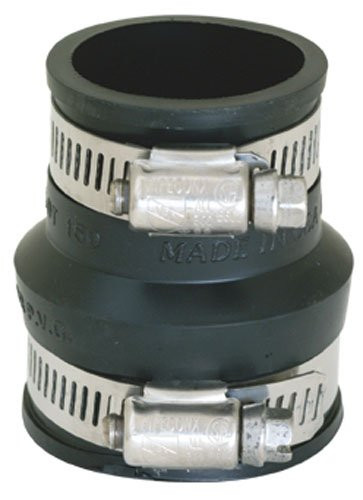 EZ-Flo 86013 Tubular Drain Connector, 2" x 1-1/2" or 1-1/4", Black